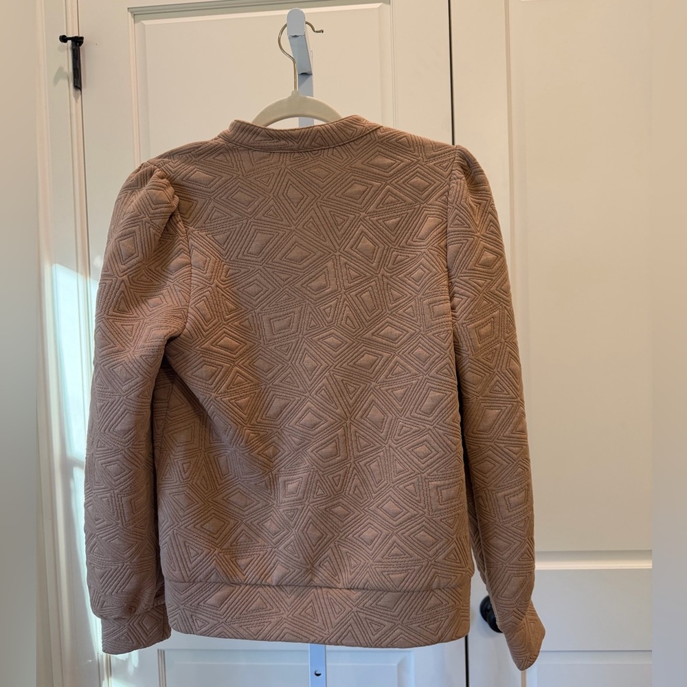 THML Geometric Embroidered Puff Sleeve Top Size XS - Picture 3 of 3